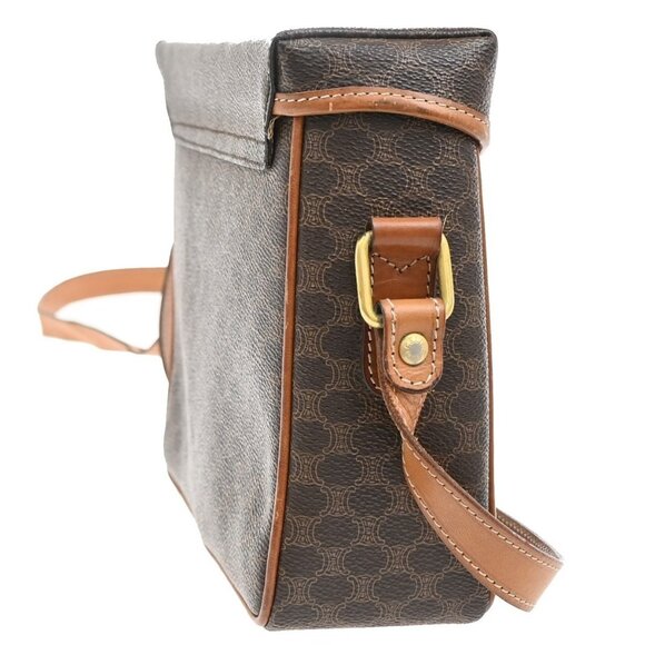 CELINE Macadam Pattern Horse Carriage Crossbody Shoulder Bag PVC Leather 31KA940 - Picture 4 of 16